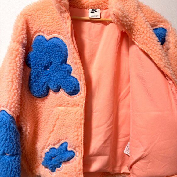 RARE Nike Project U’phoria Floral Sherpa Fleece Jacket L - Picture 4 of 8